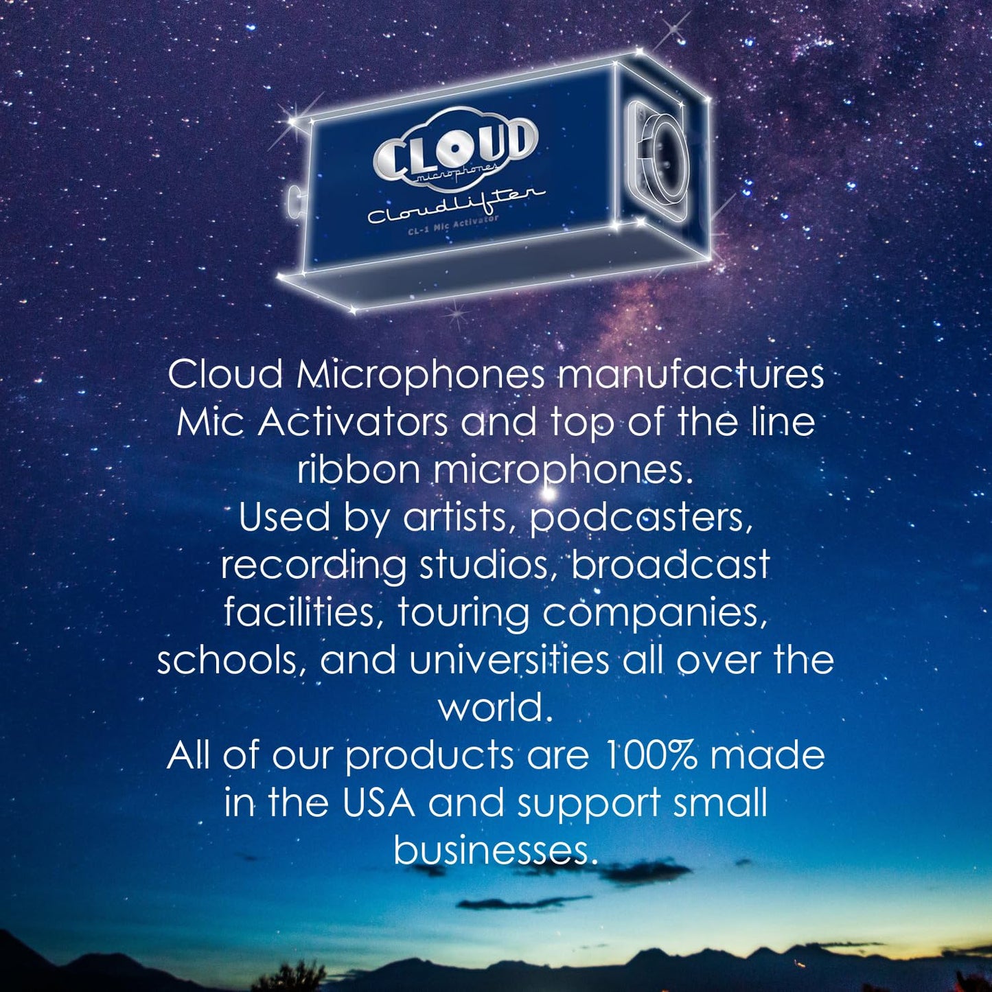 Cloud Microphones - Cloudlifter CL-4 Mic Activator - Ultra-Clean Microphone Preamp Gain - USA Made