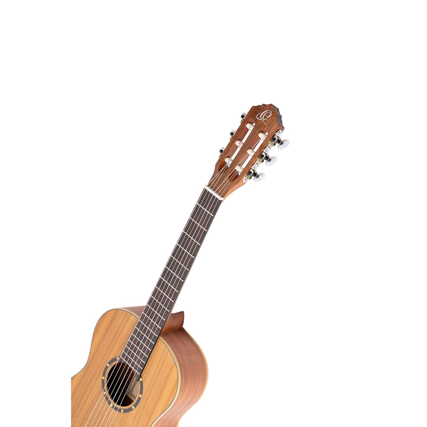 Ortega Guitars 6 String Family Series 1/2 Size Nylon Classical Guitar w/Bag, Right, Cedar Top-Natural-Satin, (R122-1/2)