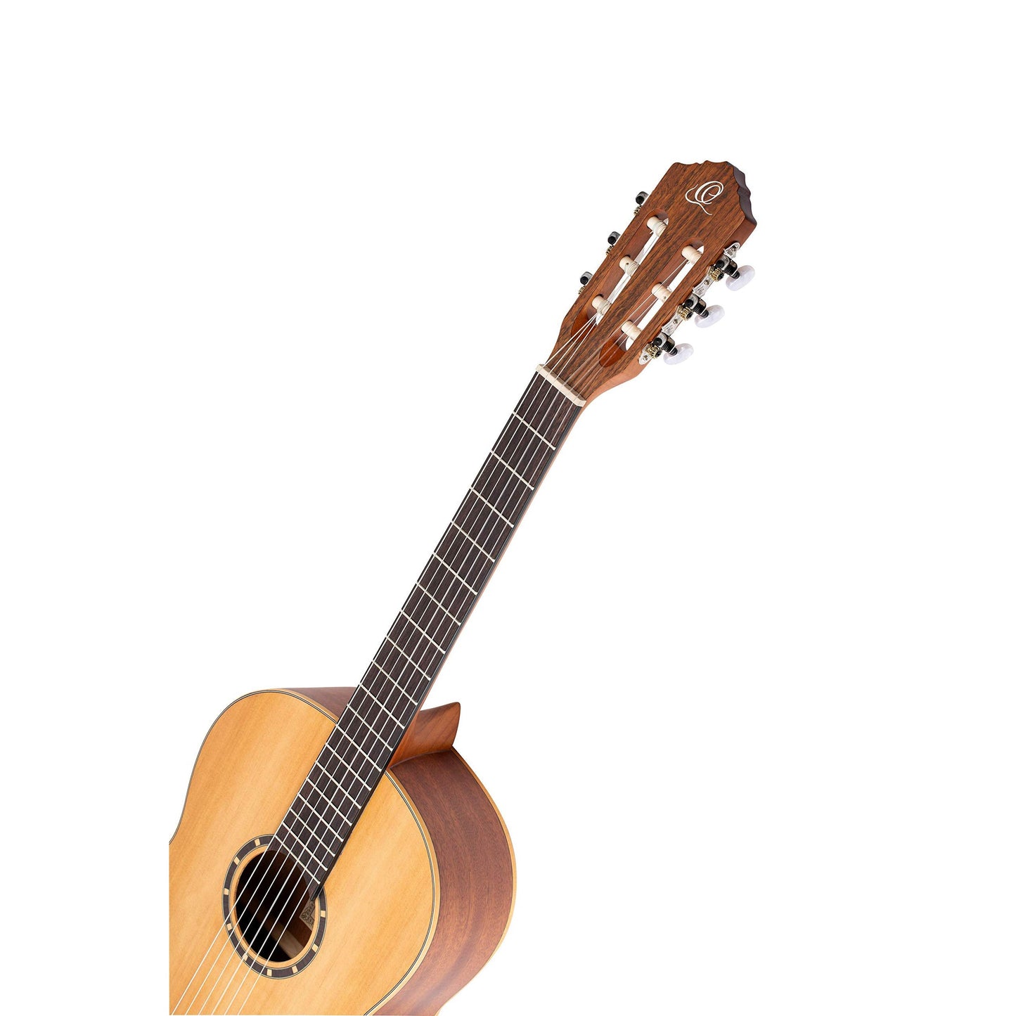 Ortega Guitars 6 Family Series Size Nylon String Classical Guitar w/Bag, Right, Cedar Top-Natural-Satin, Full - Slim Neck (R122SN)