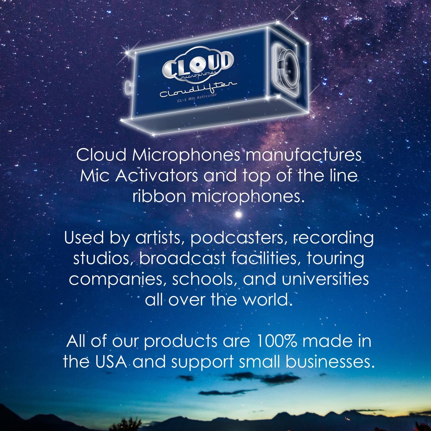 Cloud Microphones - Cloudlifter CL-X Transformer Mic Activator - Ultra-Clean Microphone Preamp Gain - USA Made