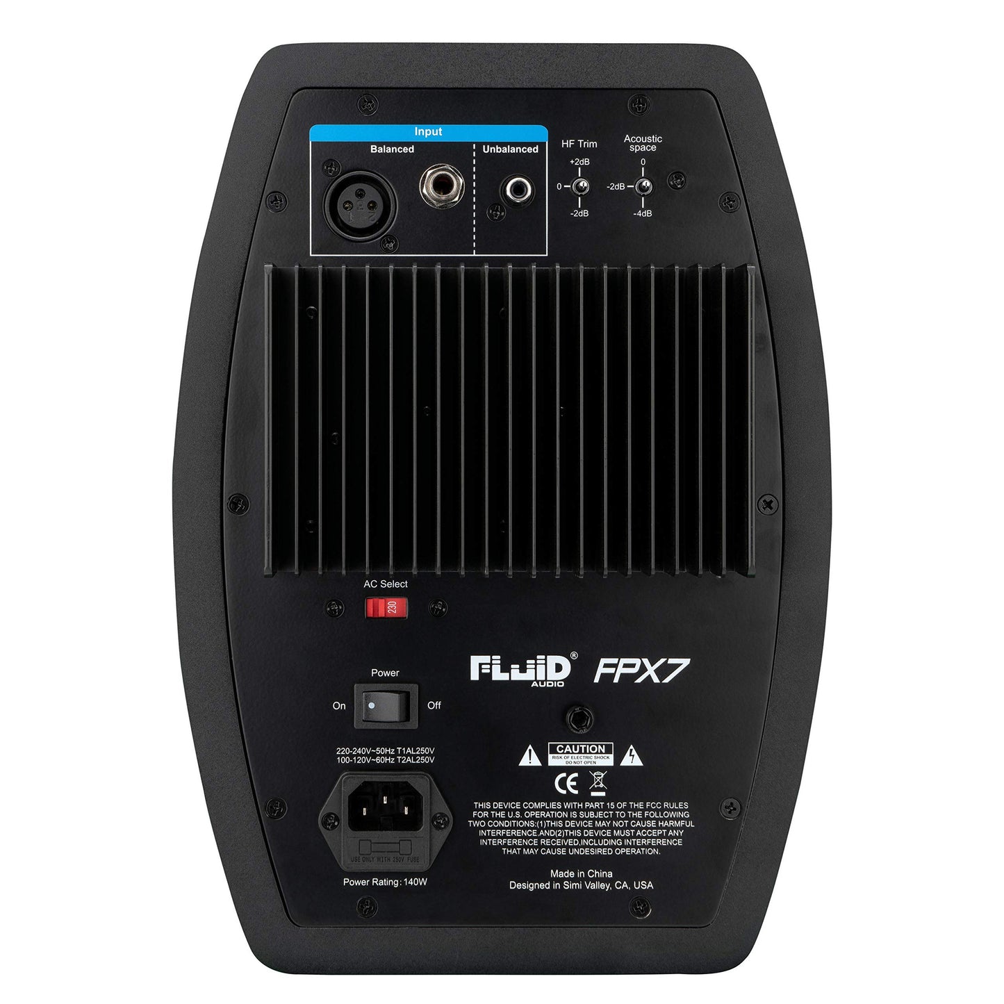 Fluid Audio FPX7 : 7" Single Point Source Coax Reference, Bi-Amplified 130w 42Hz - 27kHz (+/-3db)