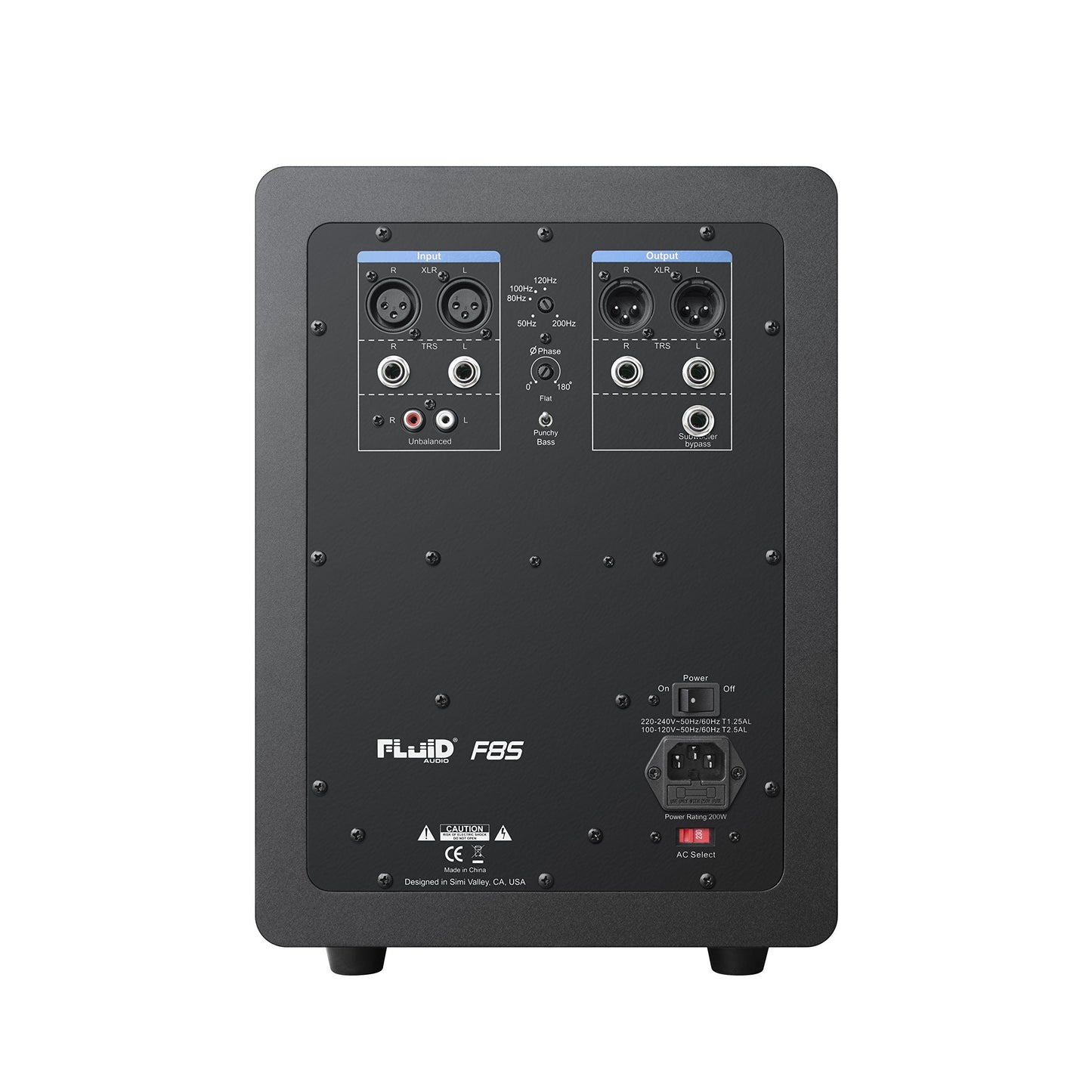 Fluid Audio F8S: 8-inch Active Studio subwoofer, 200W Class D