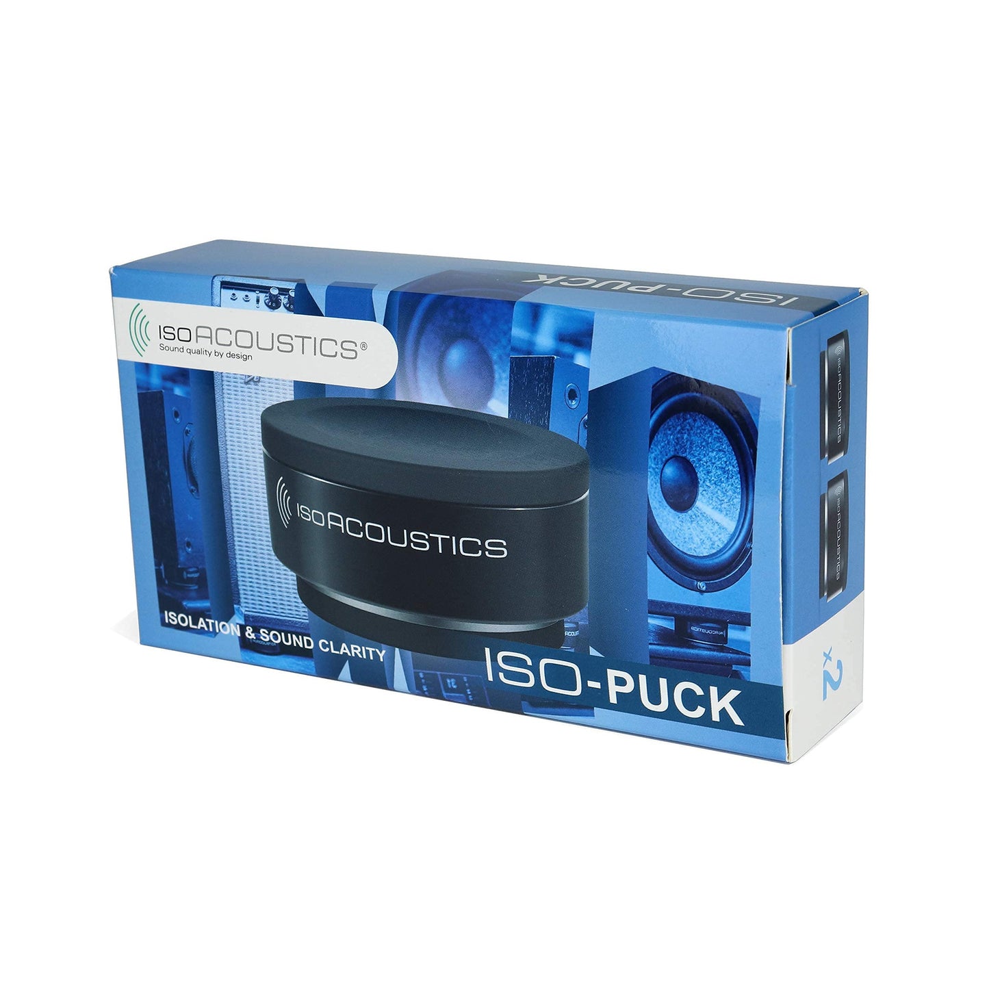 IsoAcoustics Iso-Puck Series Acoustic Isolators (Iso-Puck, 20 lbs max/Unit, 2-Pack)