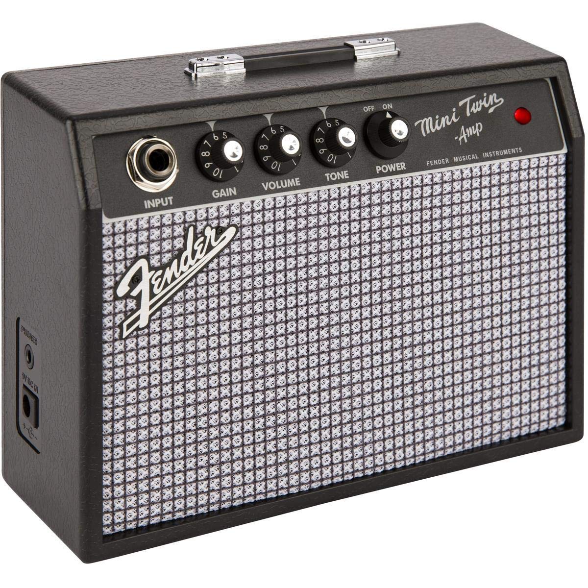 Fender Mini 65 Twin-Amp Electric Guitar Amplifier, Black, with 2-Year Warranty