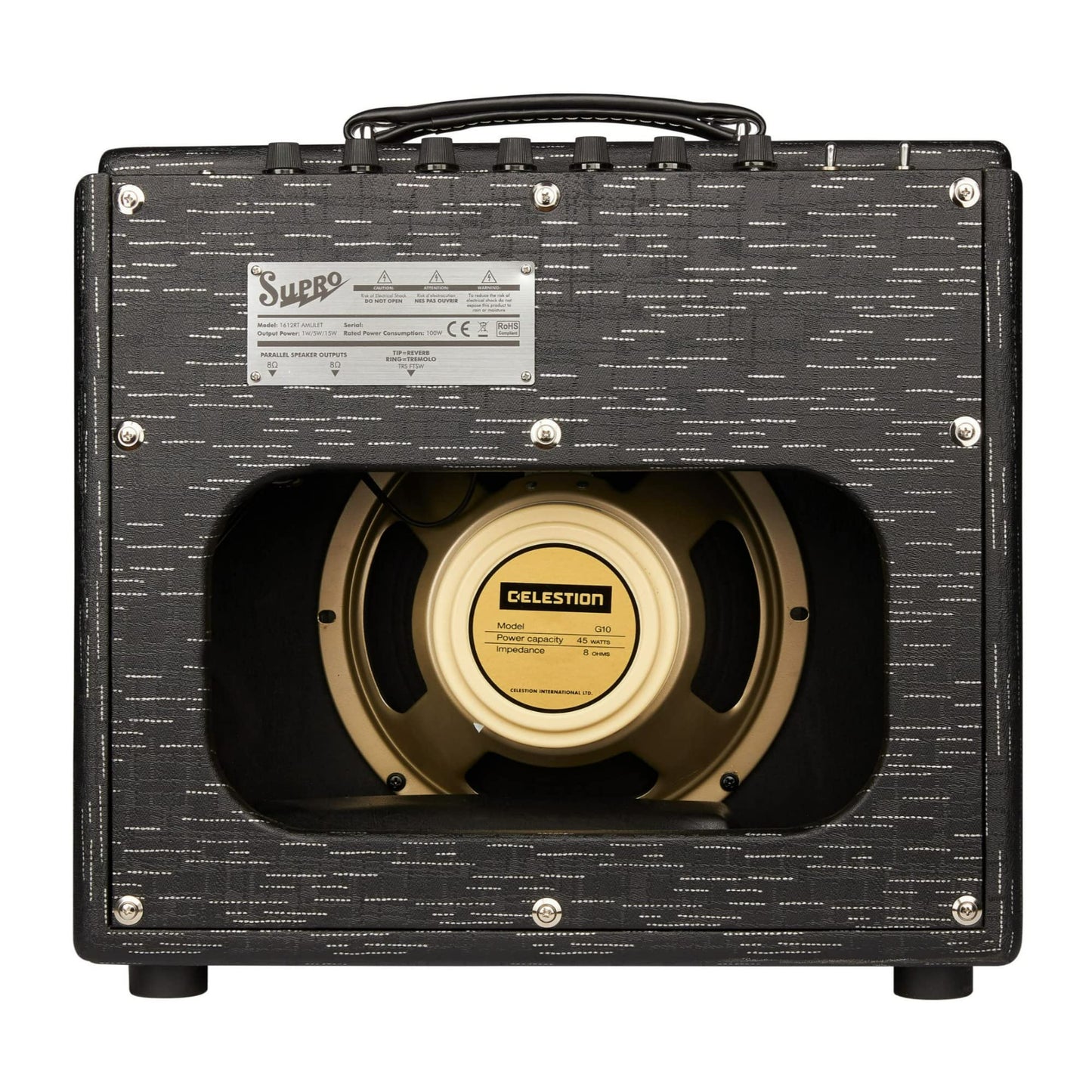 Supro 1612RT Amulet 15W 1x10-Inch Tube Compact Lightweight Combo Amp for the Gigging Guitarist