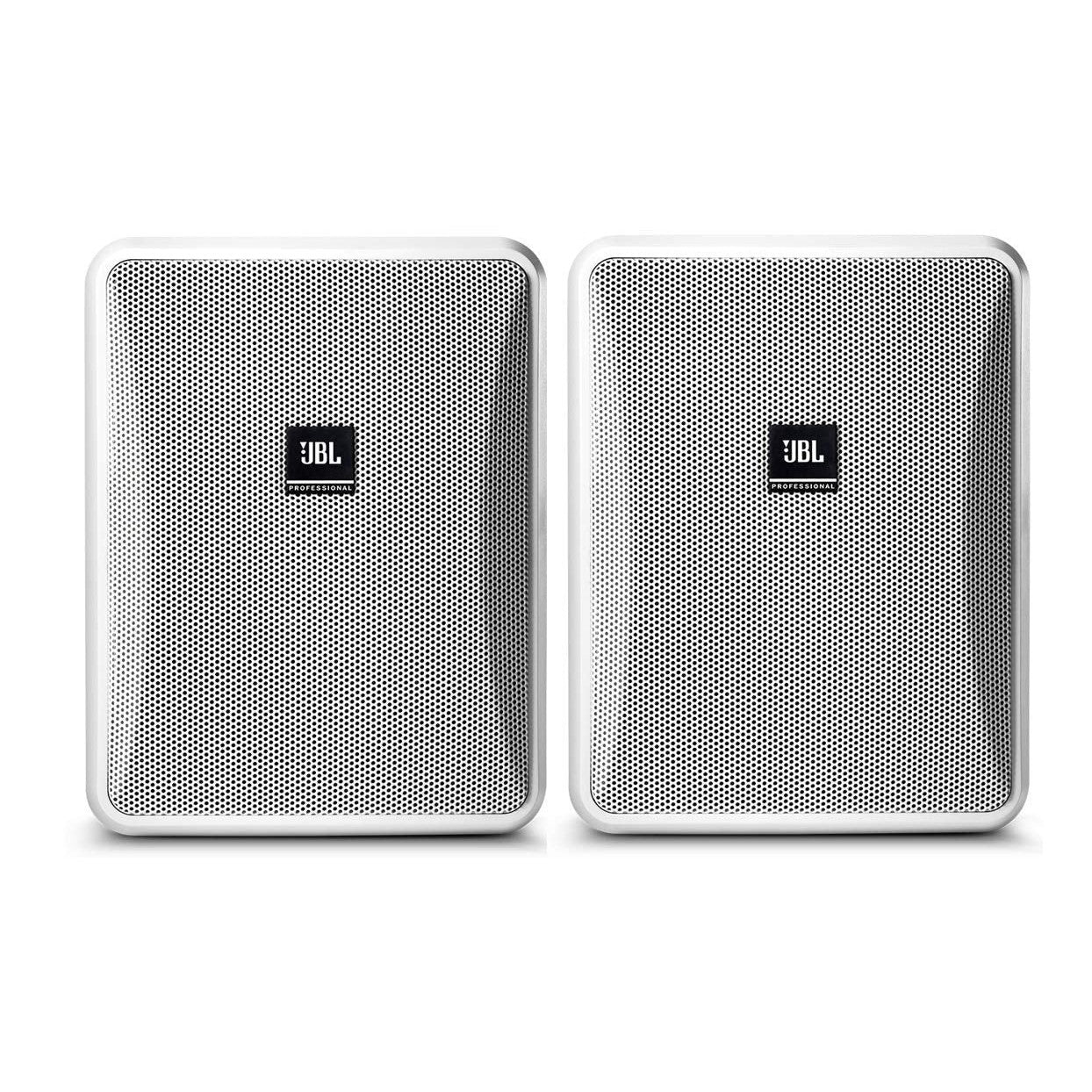 JBL Professional Control 25-1L-WHCompact 8-Ohm Indoor/Outdoor Background/Foreground Speaker, White, Sold as Pair