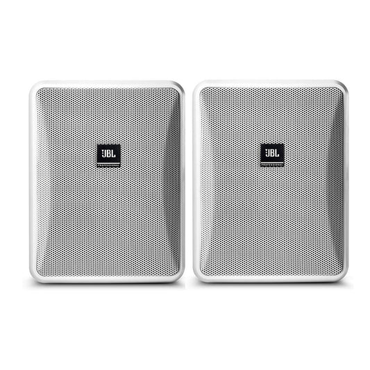 JBL Professional Control 25-1L-WHCompact 8-Ohm Indoor/Outdoor Background/Foreground Speaker, White, Sold as Pair