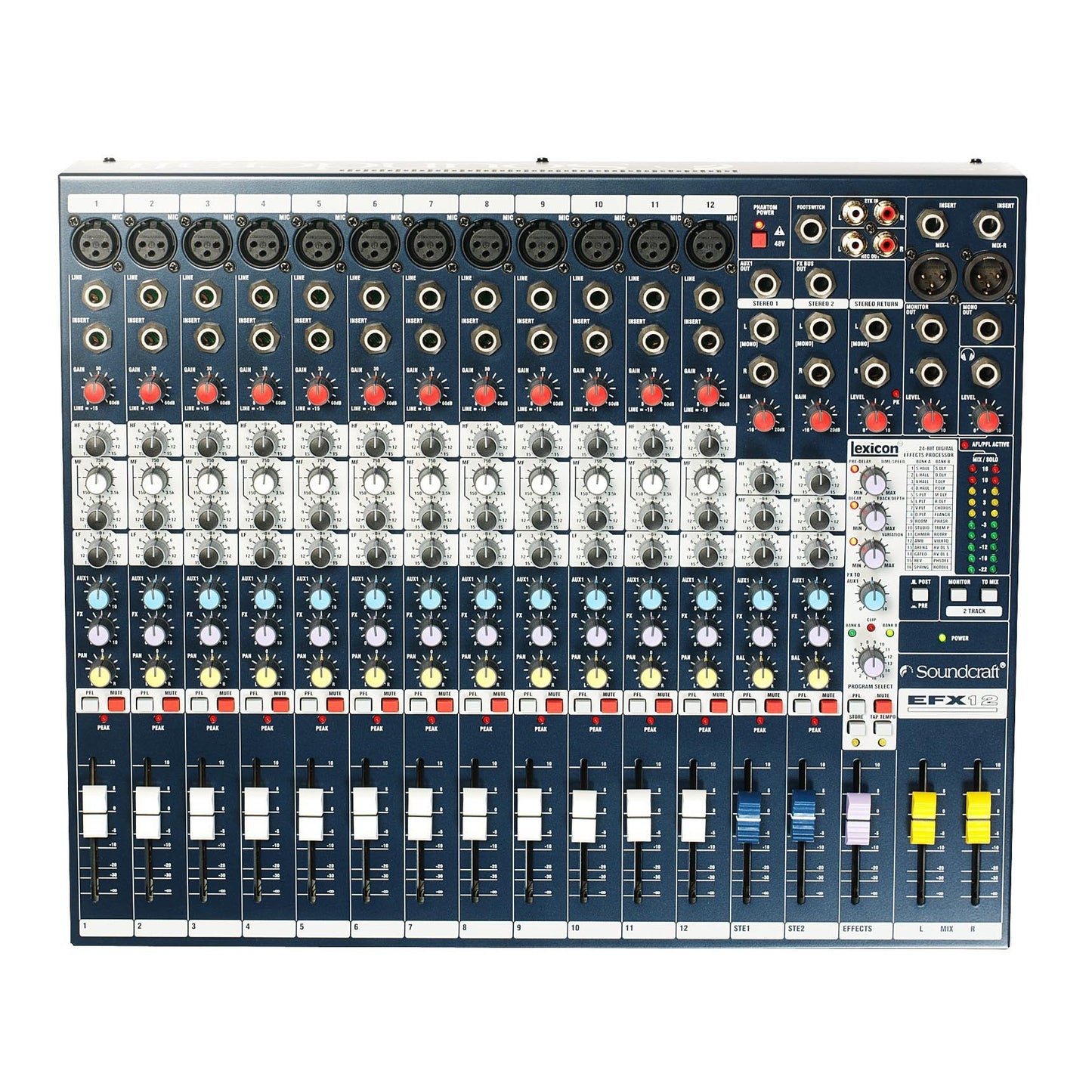 Soundcraft EFX12 High-Performance 12-Channel Lexicon Effect Mixer