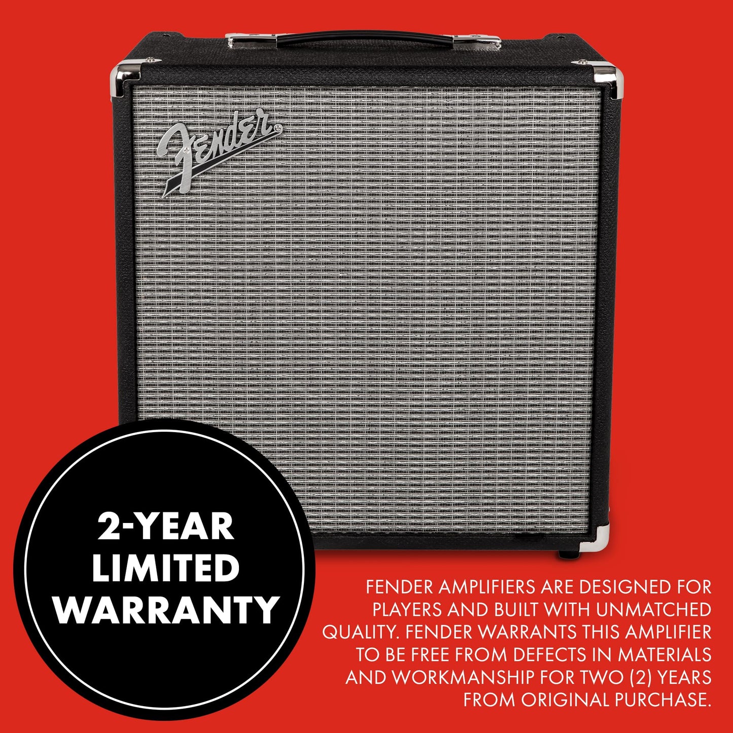 Fender Rumble 40 V3 Bass Amp for Bass Guitar, Bass Combo, 40 Watts, with 2-Year Warranty 8 Inch Speaker, with Overdrive Circuit and Mid-Scoop Contour Switch