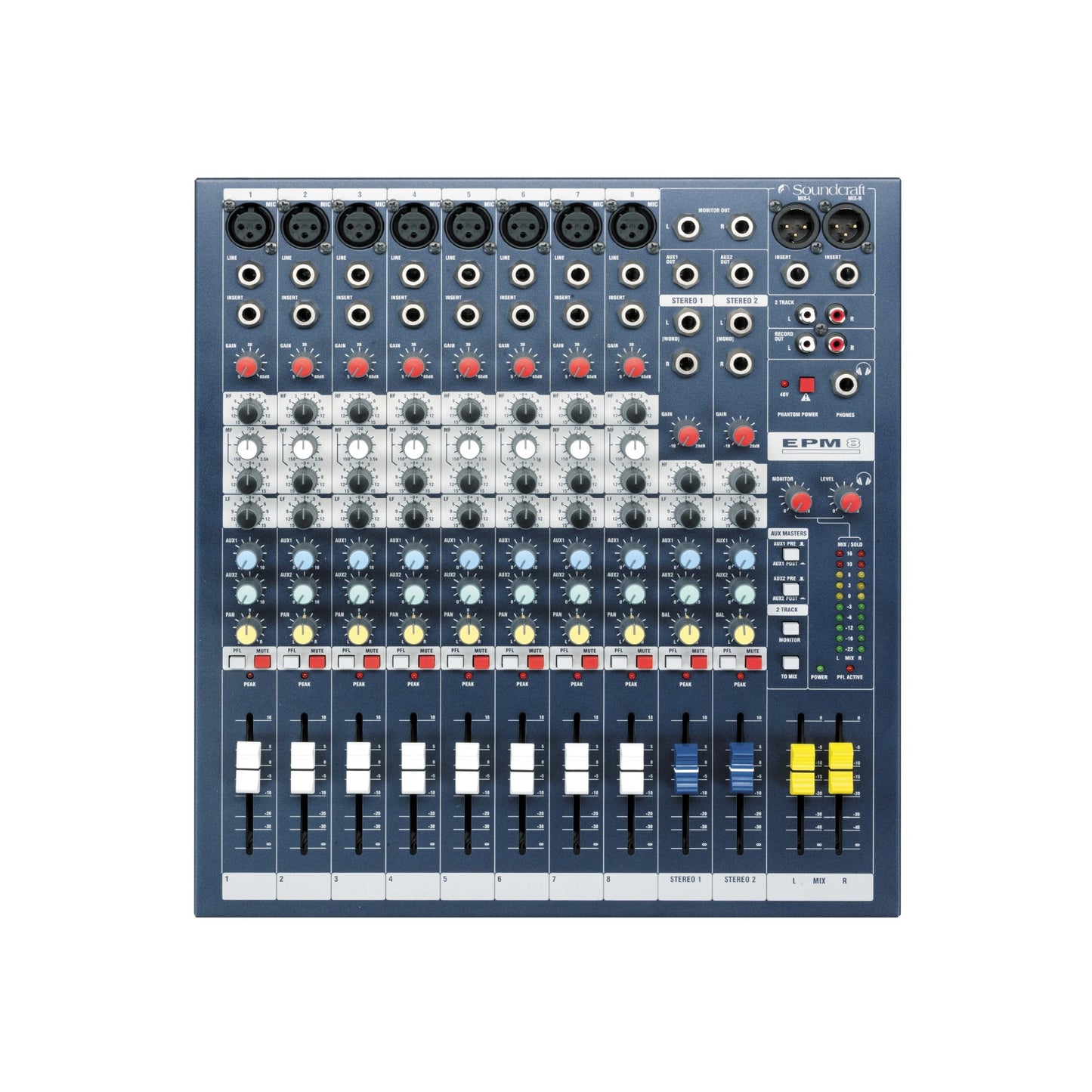 Soundcraft EPM8 High-Performance 8-channel Audio Mixer