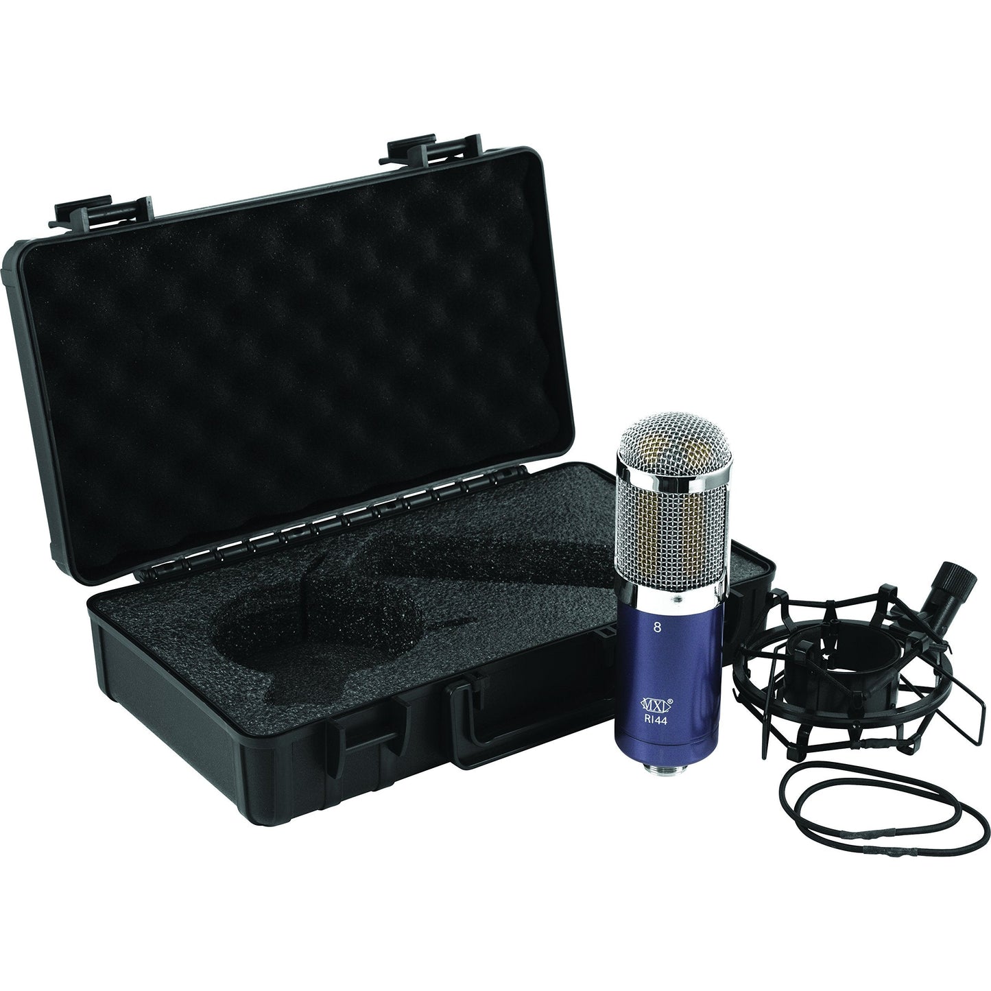 MXL R144 Multi-Purpose Ribbon Microphone with Shockmount, Purple (MXL R144)