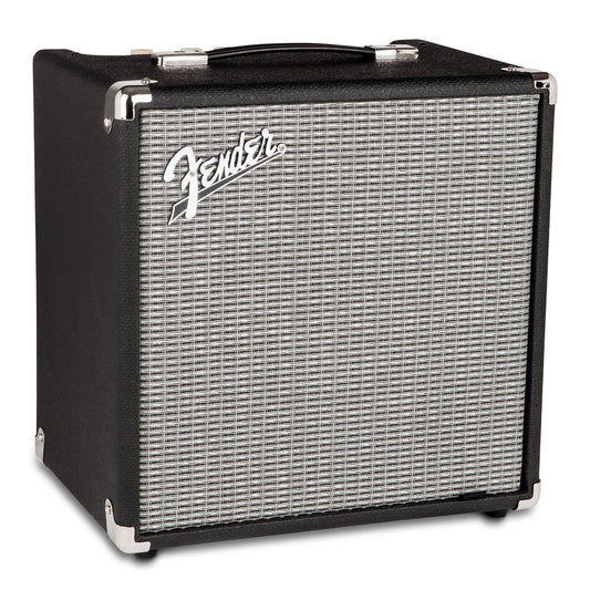 Fender Rumble 25 V3 Bass Amp for Bass Guitar, Bass Combo, 25 Watts, with 2-Year Warranty 8 Inch Speaker, with Overdrive Circuit and Mid-Scoop Contour Switch