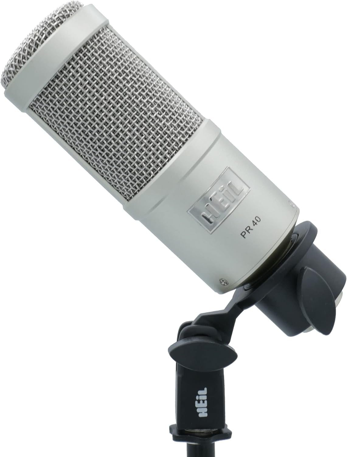 Heil PR 40 Dynamic Microphone for Streaming, Podcast, Recording, and Broadcast, XLR Microphone for Live Music, Wide Frequency Response, Smooth Sound, Superior Rear Noise Rejection - Champagne