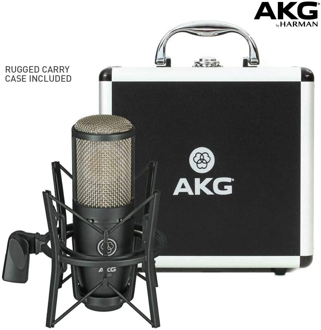 AKG Pro Audio P220 Vocal Condenser Microphone, Black
