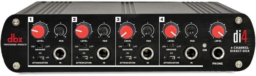dbx DI4 Active 4-Channel Direct Box with Line Mixer