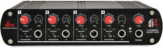 dbx DI4 Active 4-Channel Direct Box with Line Mixer