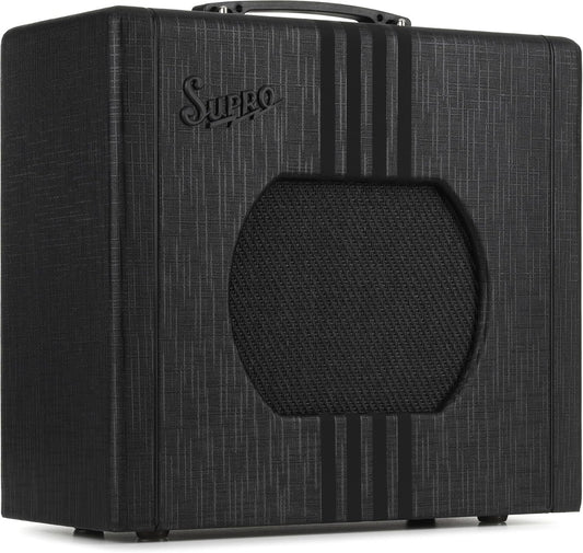 Supro Delta King 10 1 x 10-inch 5-watt Tube Combo Amp - Black and Black