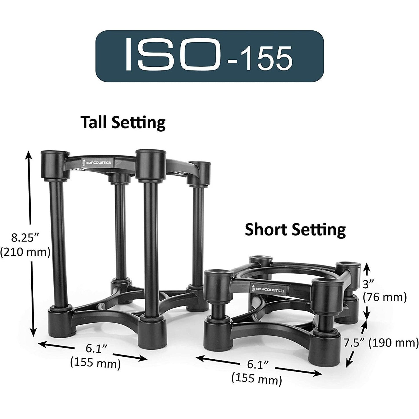 IsoAcoustics ISO-STAND Series Speaker Isolation Stands