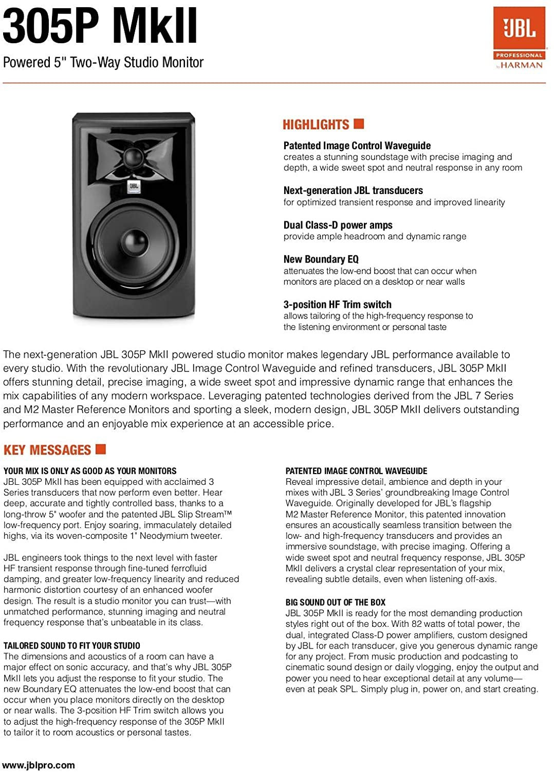 JBL Professional MkII Next-Generation