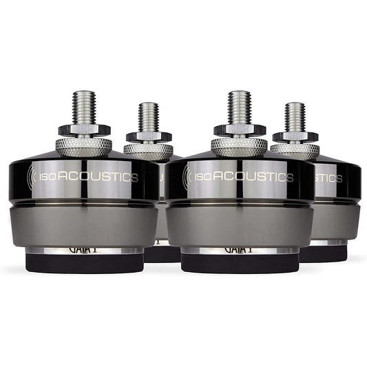 IsoAcoustics Gaia Series Isolation Feet for Speakers & Subwoofers (Gaia III, 70 lb max) – Set of 4