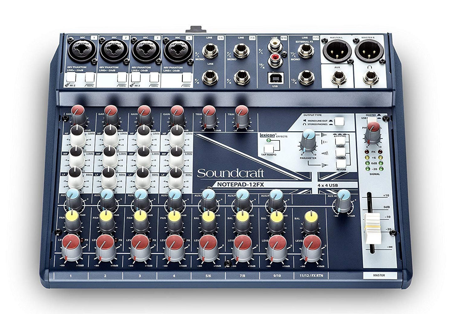 Soundcraft Notepad-12FX Small-format Analog Mixing Console with USB I/O and Lexicon Effects