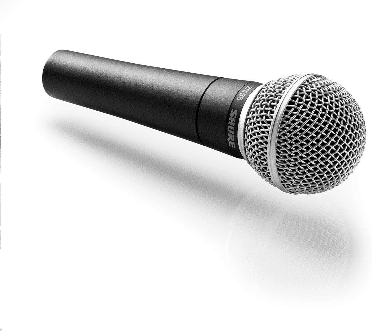 Shure SM58 Cardioid Vocal Microphone & Pig Hog Mic Cable, 20ft XLR - Bundle (Black)