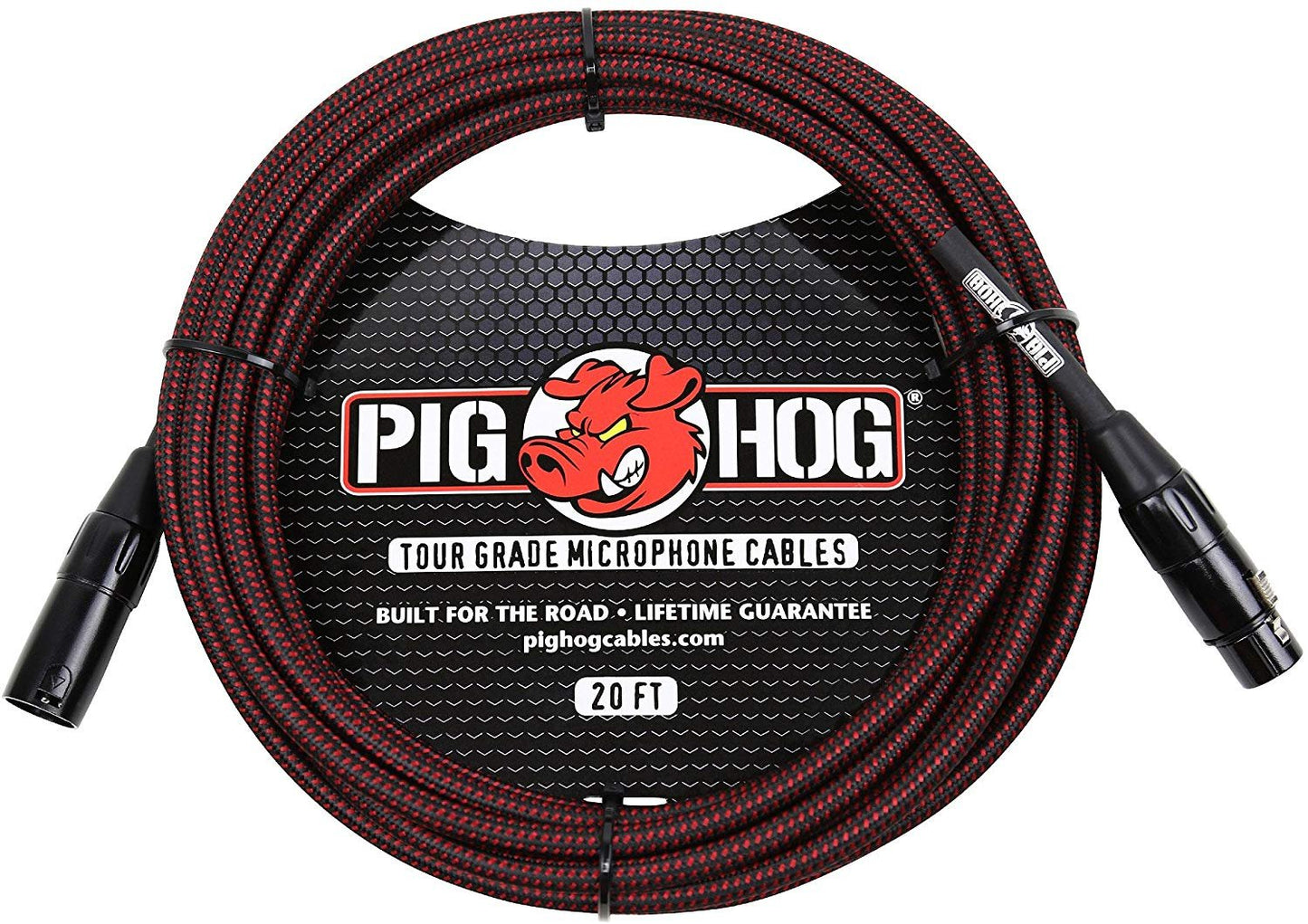 Shure SM58 Cardioid Vocal Microphone & Pig Hog Mic Cable, 20ft XLR - Bundle (Black)