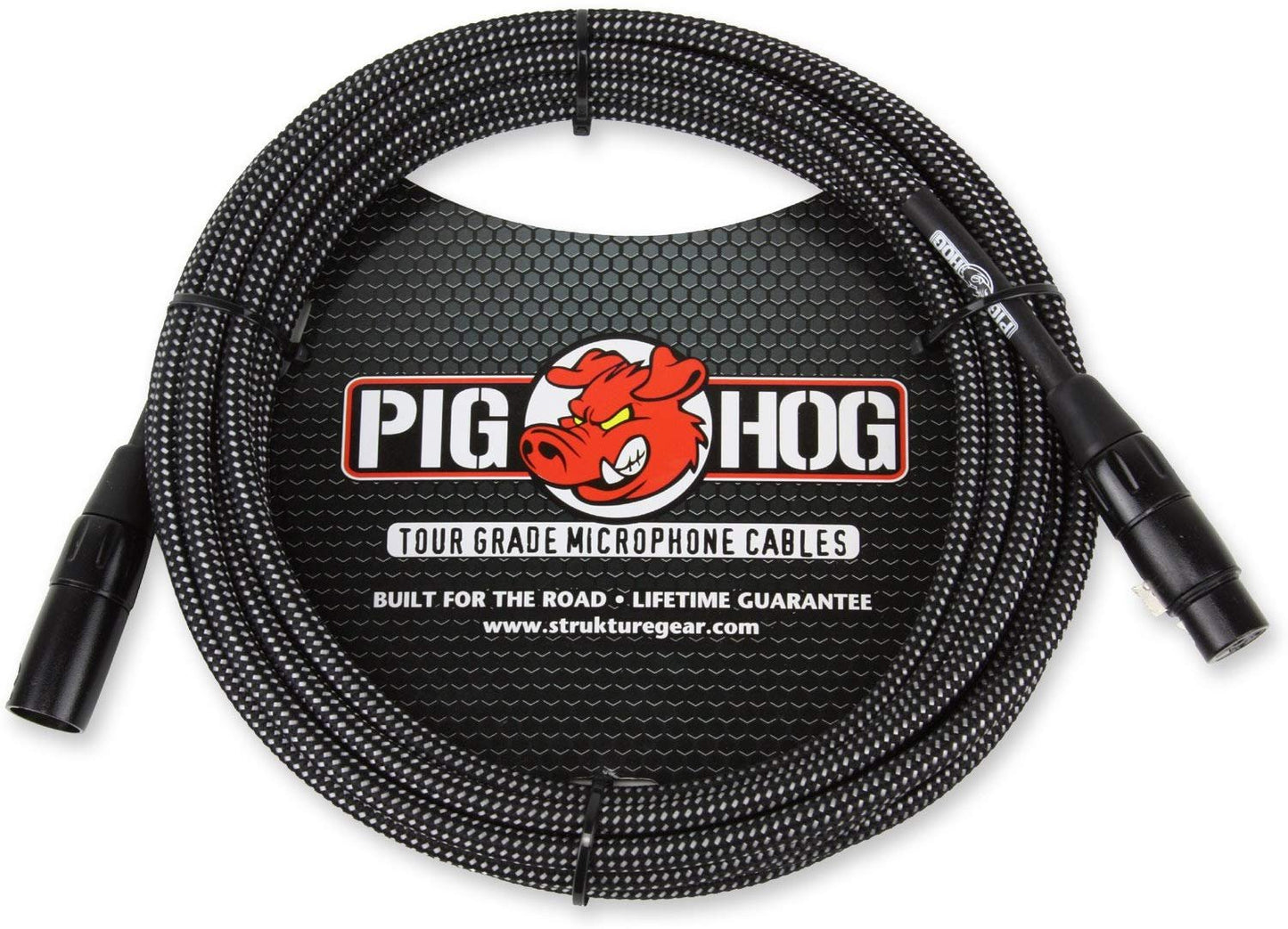 Shure SM58 Cardioid Vocal Microphone & Pig Hog Mic Cable, 20ft XLR - Bundle (Black)