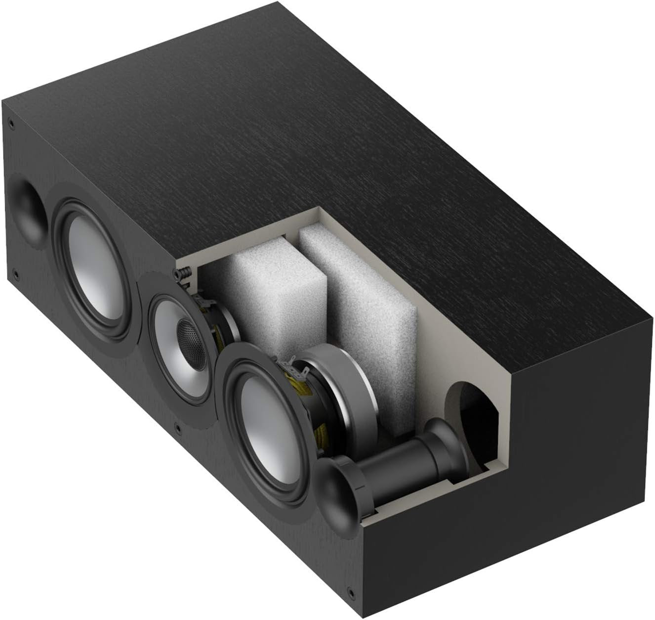 ELAC Uni-Fi 2.0 UC52 Center Speaker (Each), Black (UC52-BK)