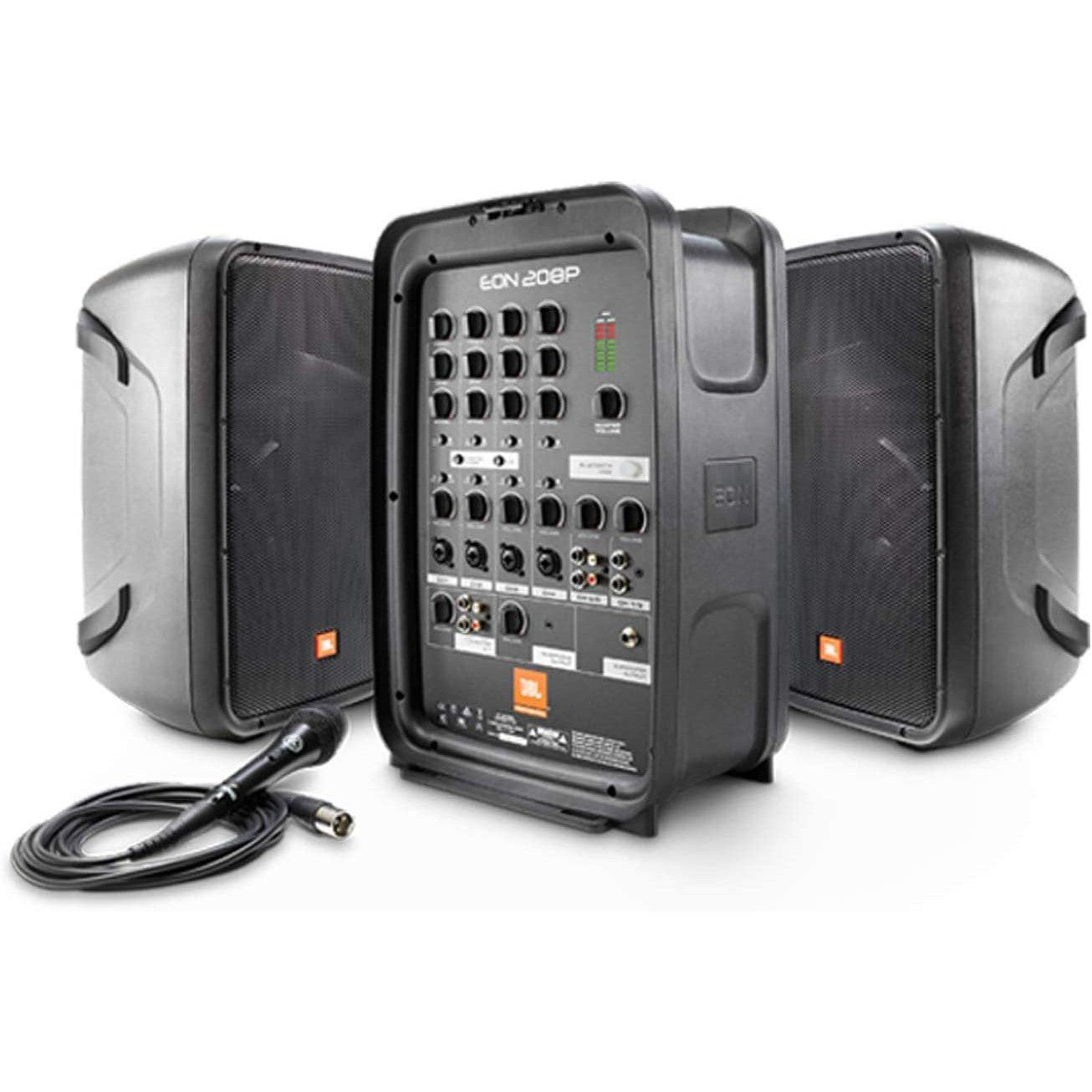 OPEN BOX - JBL Professional EON208P Portable All-in-One 2-way PA System with 8-Channel Mixer and Bluetooth