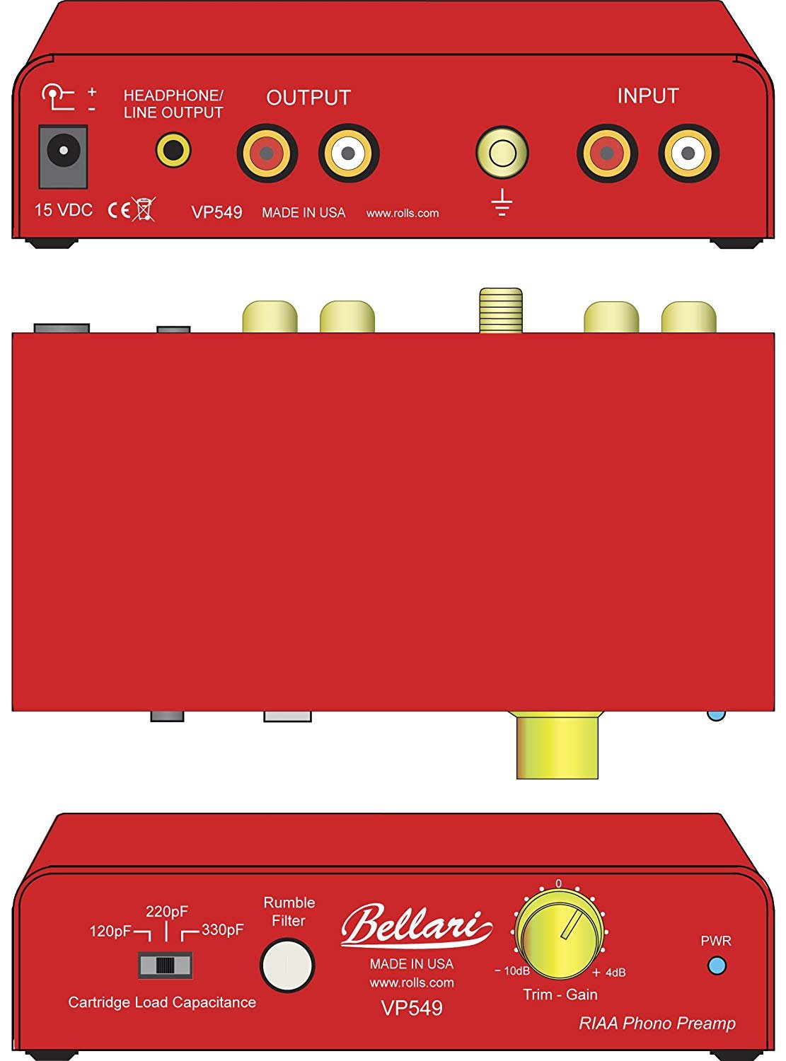 Rolls Bellari VP549 Phono Preamplifier