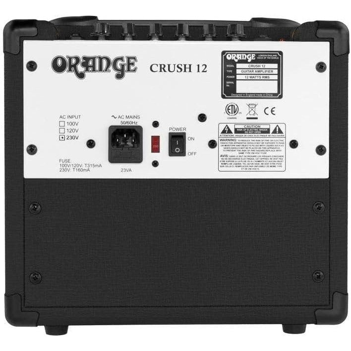 Orange Amplifiers Crush12 12W 1x6 Guitar Combo Amp Black