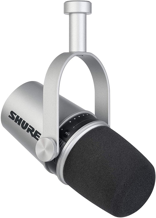 Shure MOTIV Vocal Condenser Microphone, Silver (MV7-S)