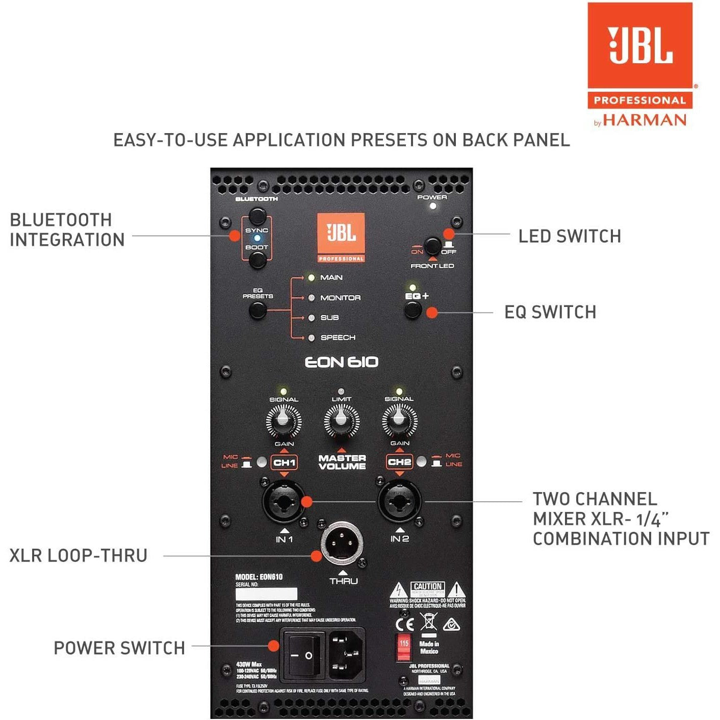 OPEN BOX - JBL Professional EON600