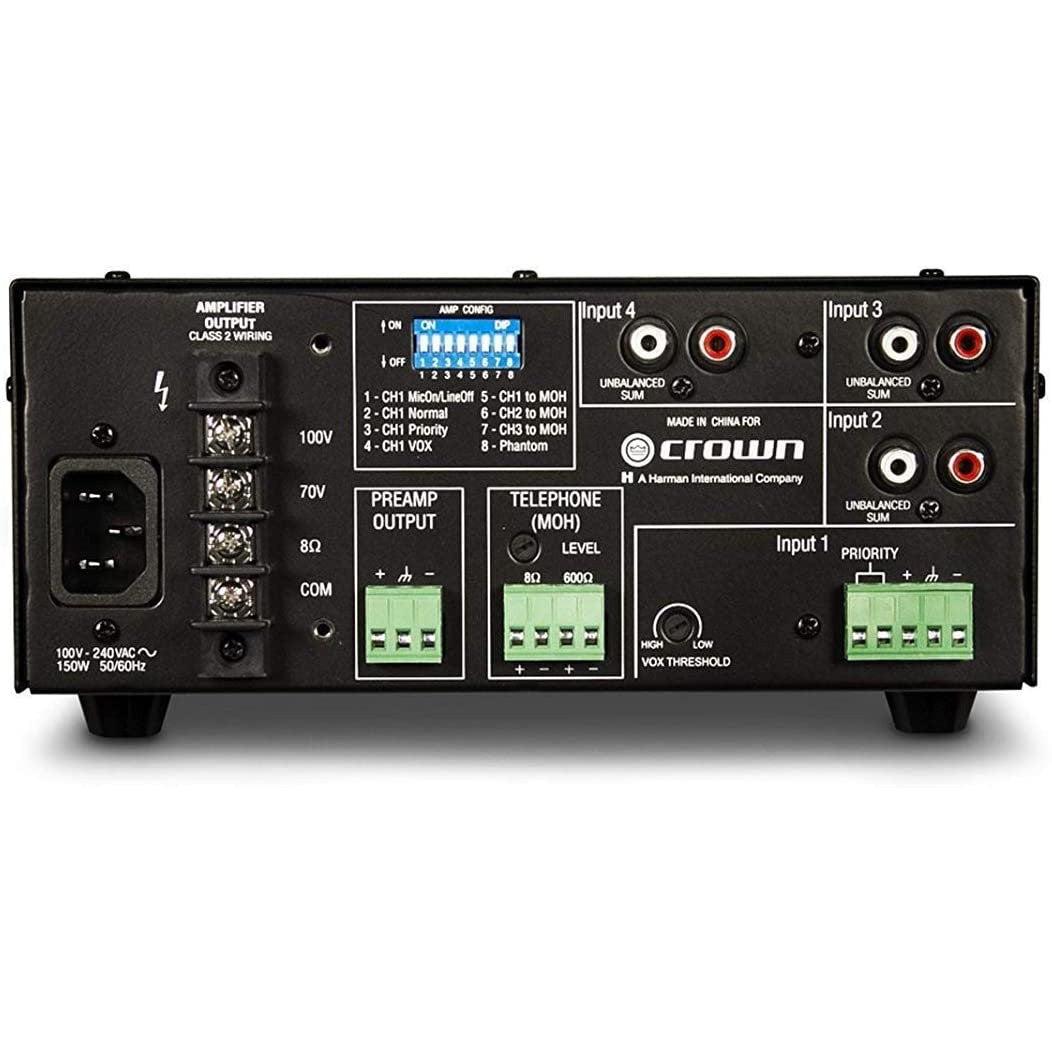 OPEN BOX - Crown 160MA Four-input Mixer/Amplifier