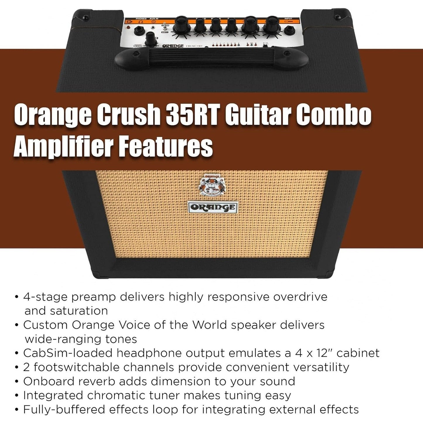 OPEN BOX - Orange Amplifiers Crush 35RT 35W 1x10 Guitar Combo Amp