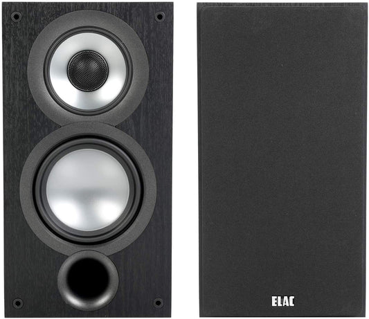 ELAC Uni-Fi 2.0 UB52 Bookshelf Speakers (Pair), Black (UB52-BK)