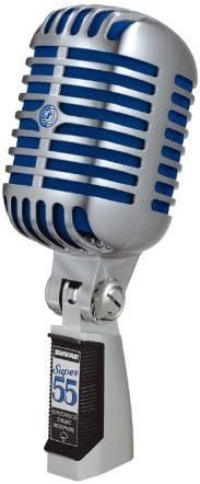 Shure Super 55 Microphone Bundle with Mic Boom Stand and XLR Cable
