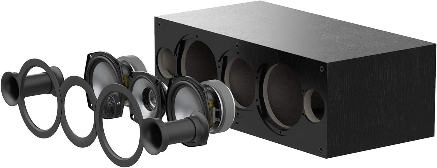 ELAC Uni-Fi 2.0 UC52 Center Speaker (Each), Black (UC52-BK)