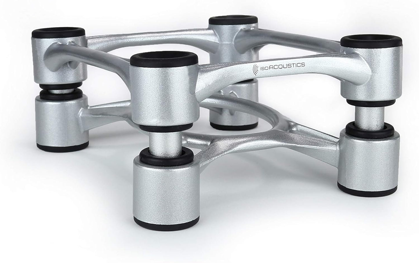 IsoAcoustics Aperta Series Isolation Speaker Stands with Tilt Adjustment: Aperta200 (7.8" x 10") Black Pair