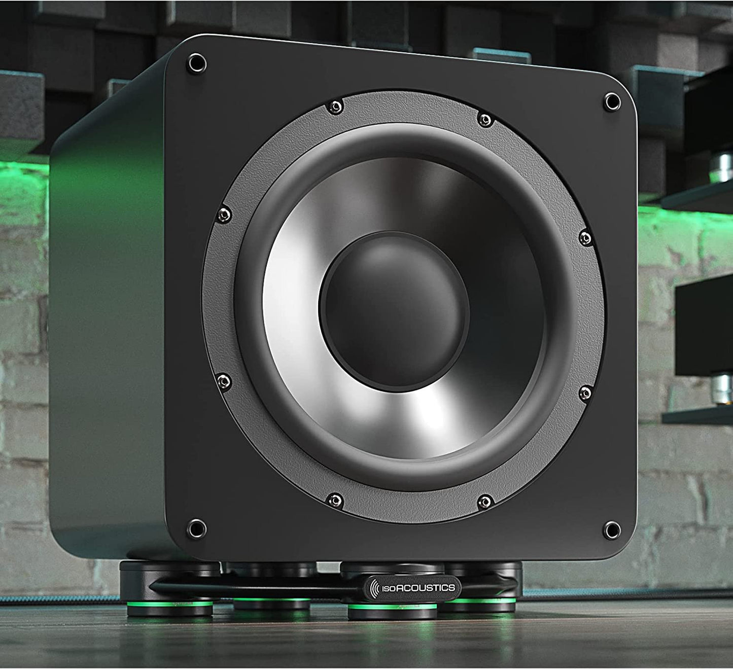 IsoAcoustics Subwoofer Isolation Stand: Aperta Sub (10.5" W x 11.5” D)