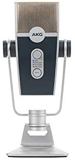 AKG Pro Audio Lyra Ultra-HD, Four Capsule, Multi-Capture Mode, USB-C Condenser Microphone for Recording and Streaming