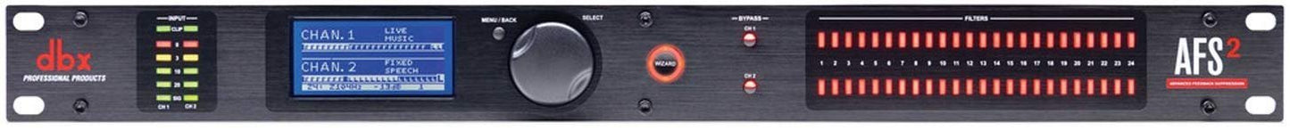 dbx AFS2 Advanced Feedback Suppression Processor with Full LCD Display