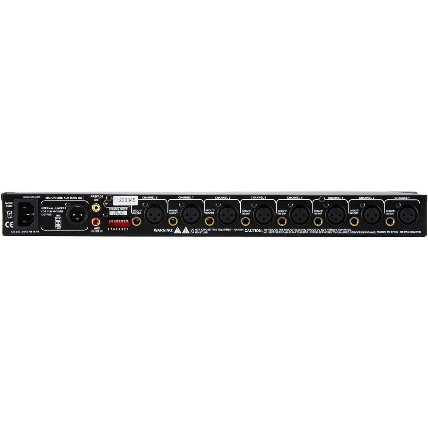 Rolls RM82 8 Channel Mic/Line Mixer