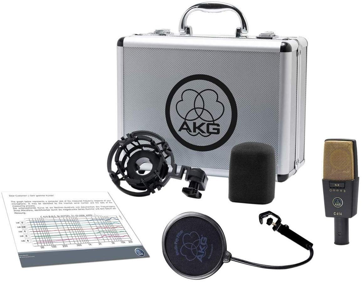 AKG C414 XL II Reference Multi-Pattern Condenser Microphone,