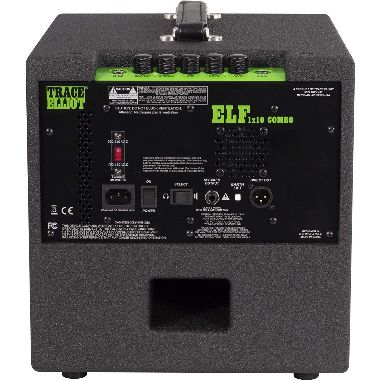 Trace Elliot® ELF™ 1x10 Combo Bass Amplifier