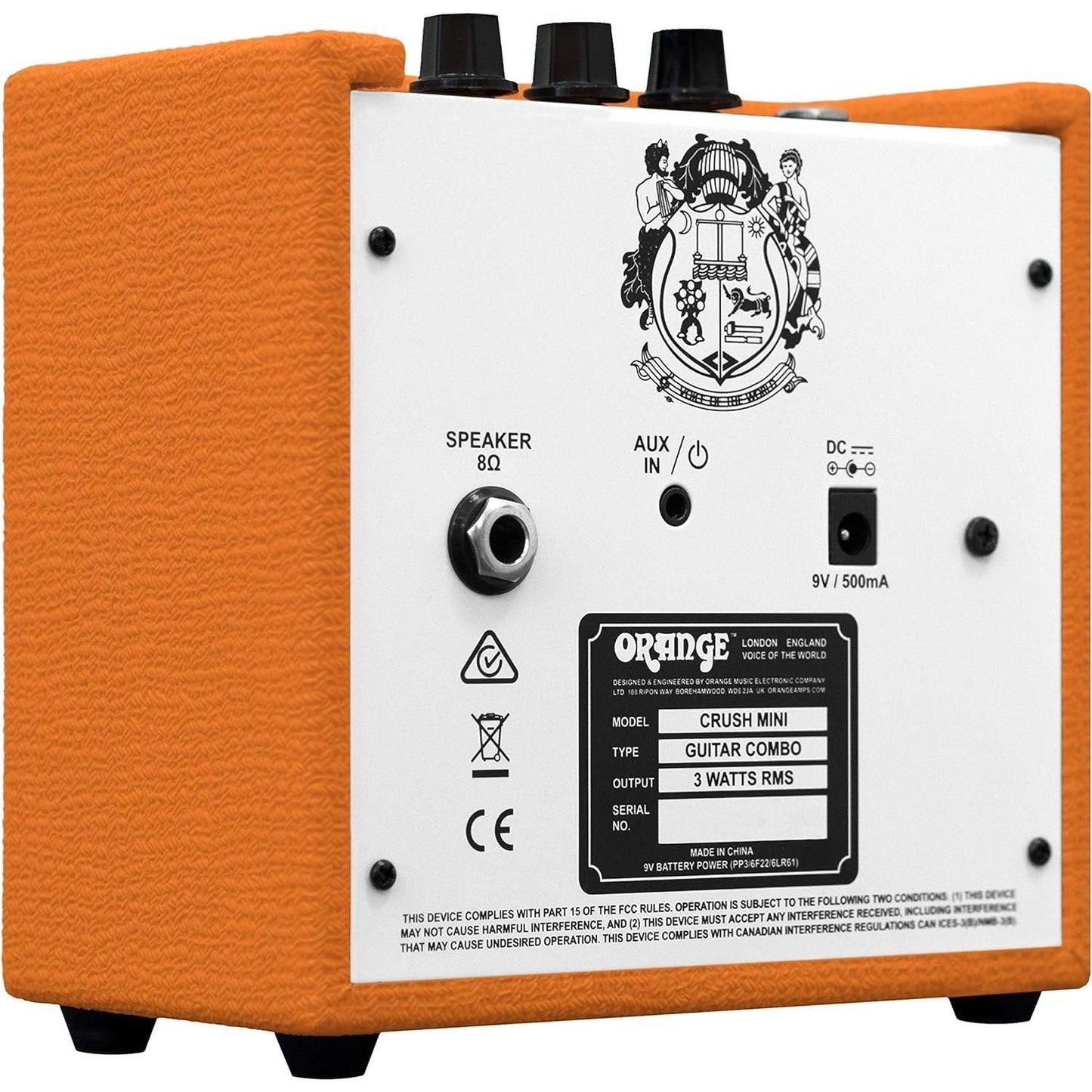 OPEN BOX - Orange Amps Crush Mini 3W Analogue Combo Amp