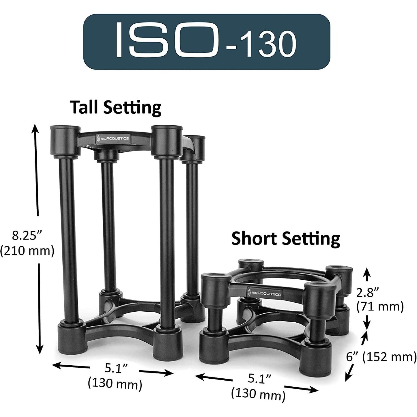 IsoAcoustics ISO-STAND Series Speaker Isolation Stands