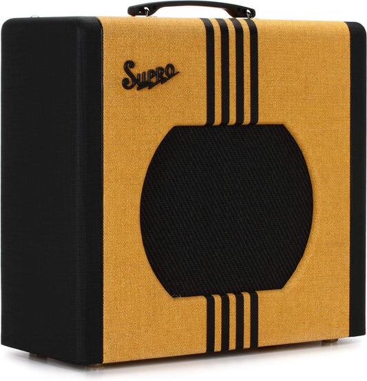 Supro Delta King 12 1x12-inch 15-watt Tube Combo Amp - Tweed and Black