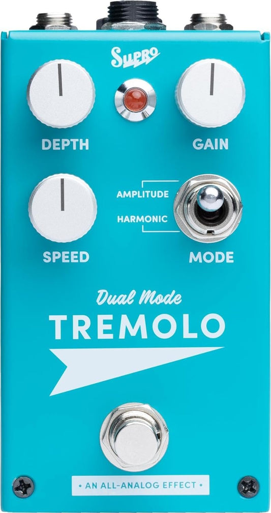 Supro Tremolo - Amplitude and Harmonic Tremolo Drive Pedal